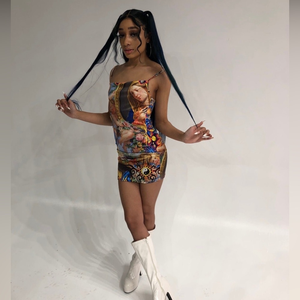 Dolls Kill Cherub Velvet Dress